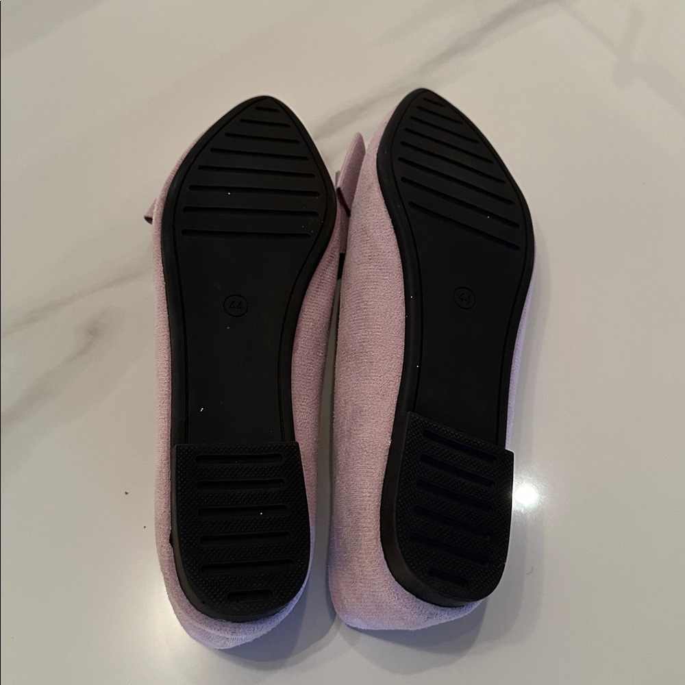 Elegant Lavender Bow Flats - Picture 2 of 2